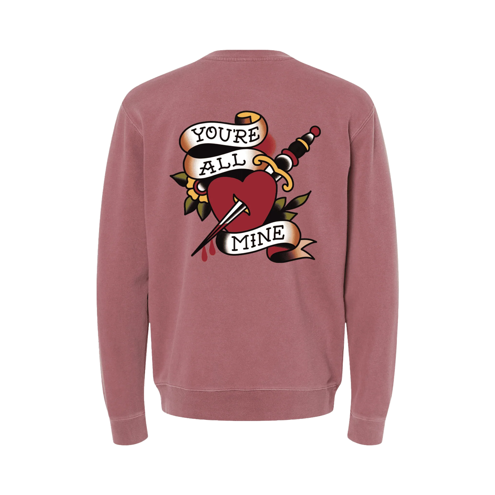 I'm All Your'n Maroon Crewneck Fleece - Image 3
