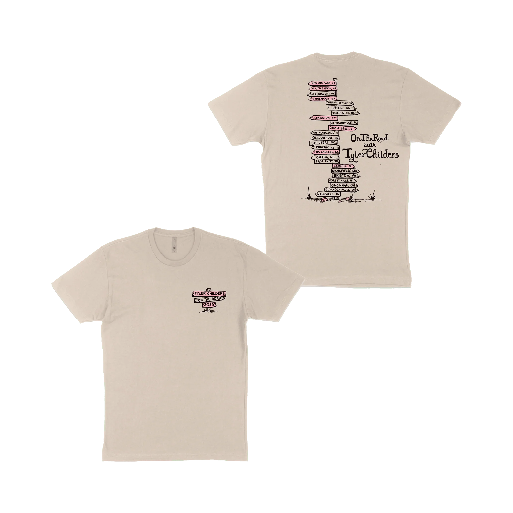 On The Road Signpost T-Shirt