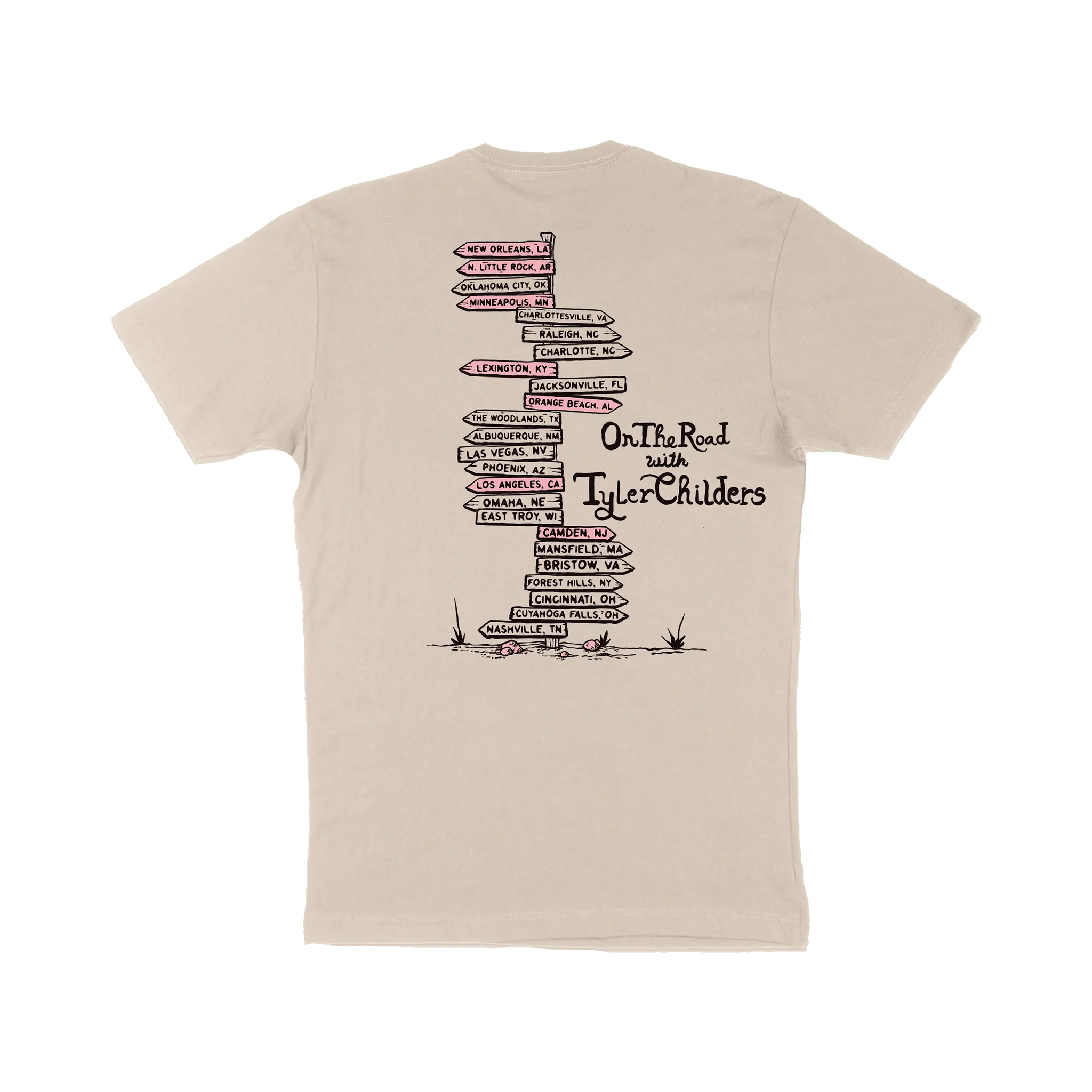 On The Road Signpost T-Shirt - Image 3